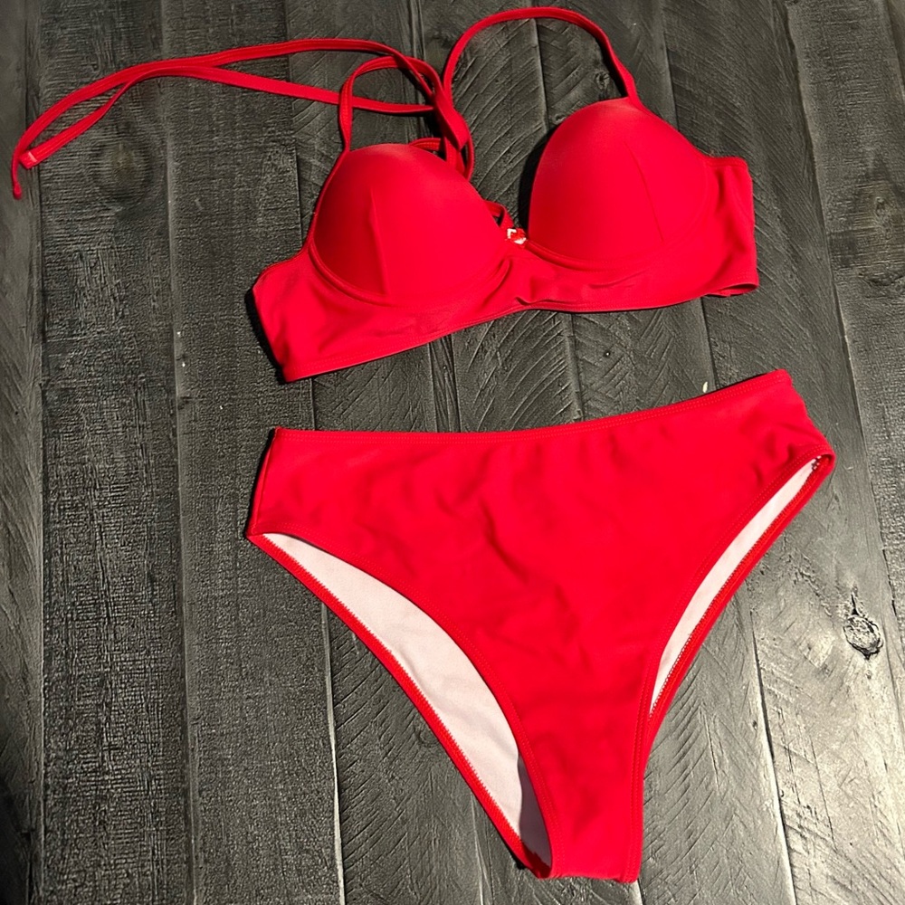 SHEIN Red Bikini